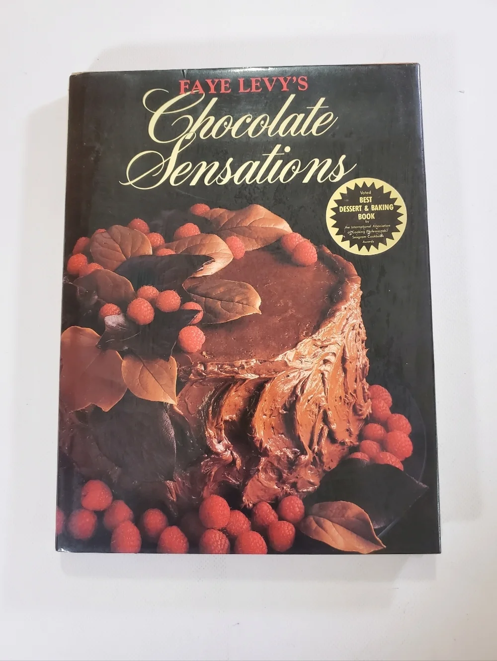 Faye Levy's Chocolate Sensations Chocolate Dessert Cookbook Hardcover Vintage